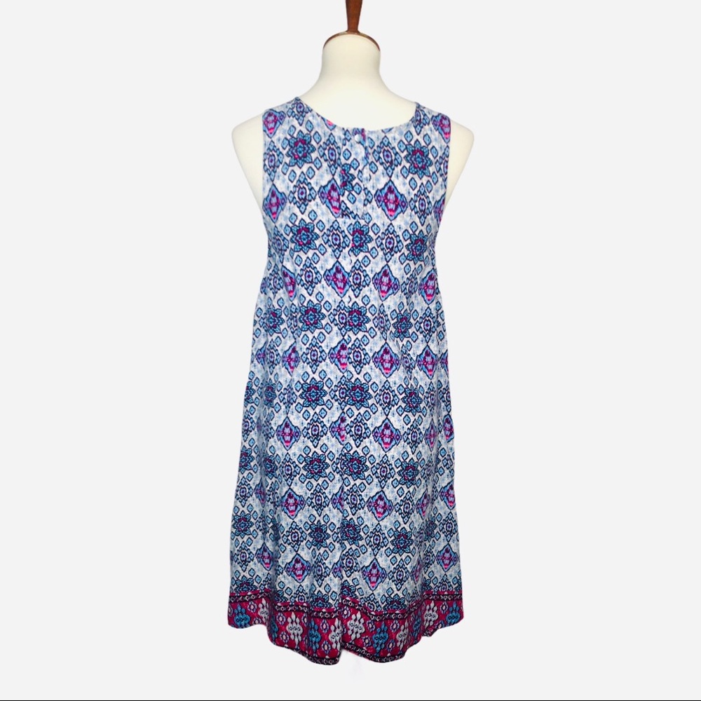 BeachLunchLounge Sleeveless Dress Blue Coverup Shift Small